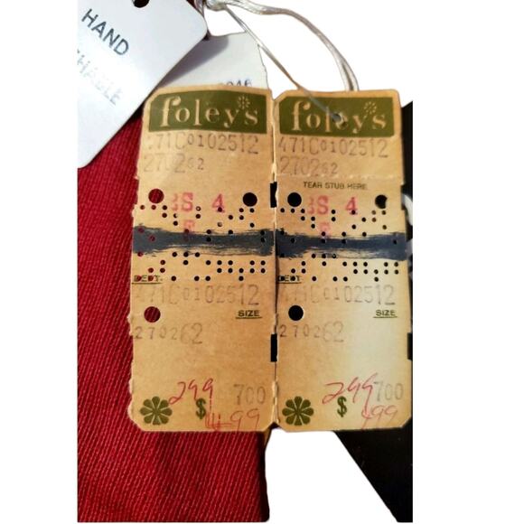 Vintage FOLEY'S Girls Sting Bee Pleated Skirt RETRO NOS Deadstock 70s Scooter - Picture 3 of 4